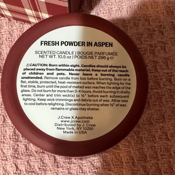 J.Crew Red Scented Candle - Picture 6 of 6